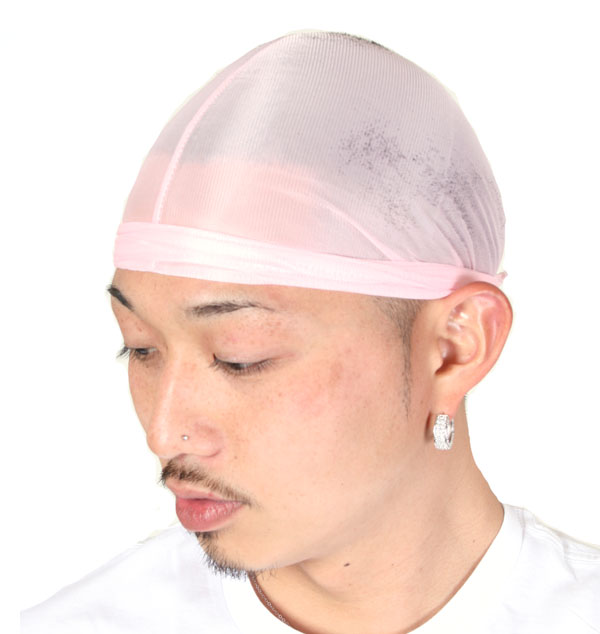 アサシンジーンズ スパンデックスキャップ ドゥーラグ スパンデックス キャップ 【ライトブルー】SPANDEX CAP 水色