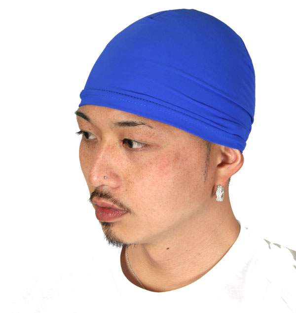 スパンデックス キャップ【ブルー】 SPANDEX CAP 青 [AMAZING