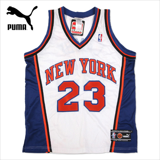 Sale Puma プーマデッドストック Nba オーセンティックジャージ New York Knicks Marcus Camby マーカス キャンビー No 23 ホワイト ブルー オレンジ Us アメリカサイズ 40 ブランド別 Puma Amazing アメージング